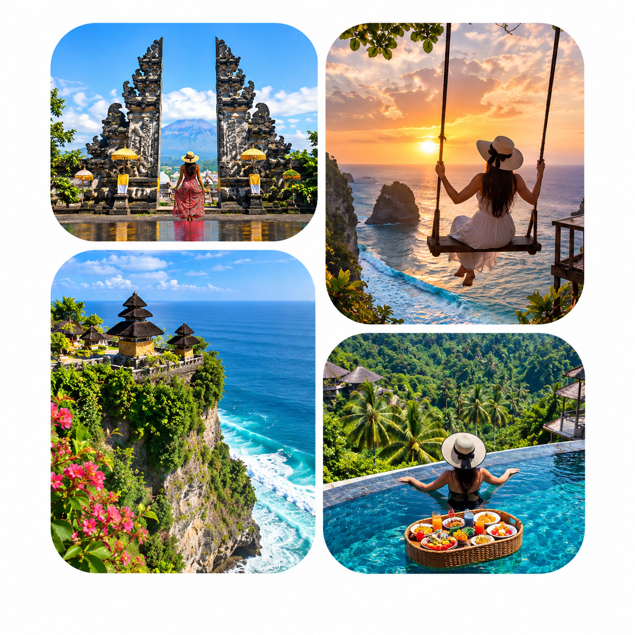Bali Dreams Travel Collage
