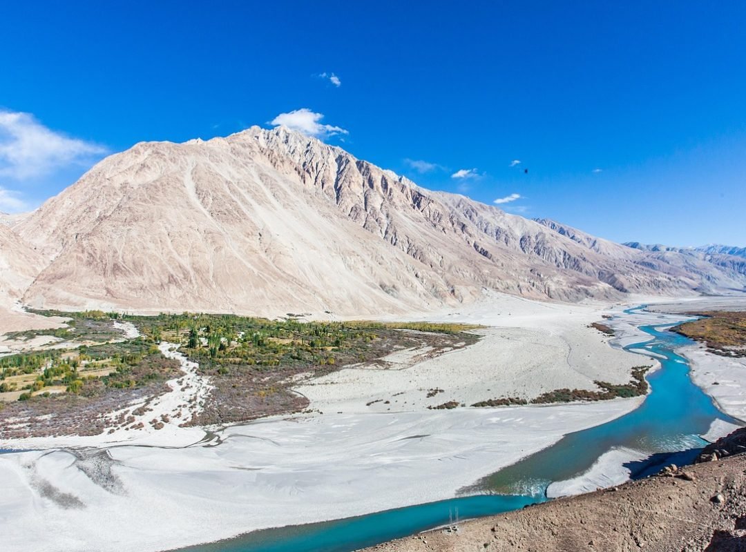mountains, river, nature, scenery, stream, valley, mountain range, blue sky, ladakh, leh, jammu and kashmir, kashmir, panorama, ladakh, ladakh, ladakh, ladakh, ladakh, leh, kashmir, kashmir, kashmir, kashmir